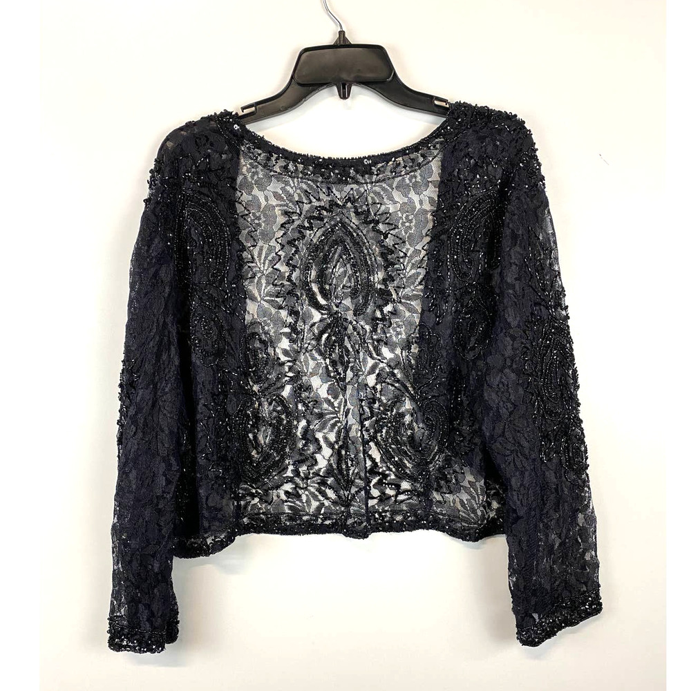 Pisarro Nights Black Detailed Cardigan